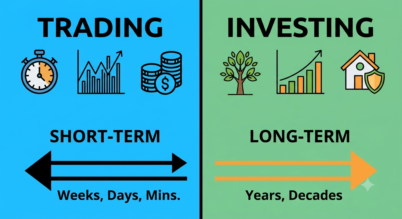 Trading vs Investing: What is the Brutal ruth about making Money?